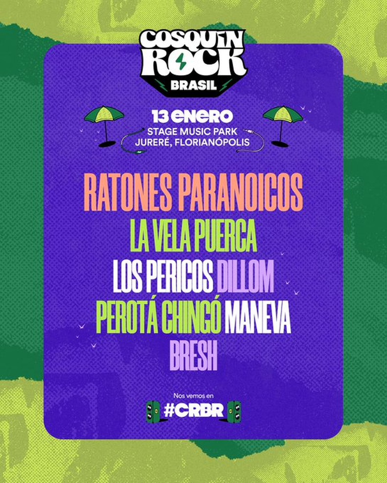El Cosquín Rock llega a Brasil. 