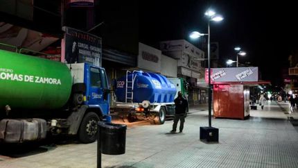 siguen los operativos nocturnos de desinfección.