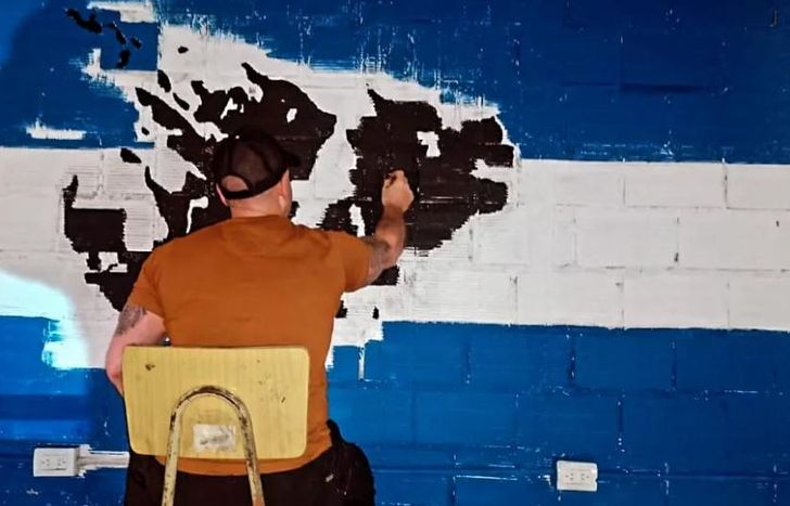 Un nuevo lugar donde quedará el mural.