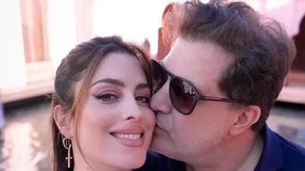 Agustina Casanova y su pareja.