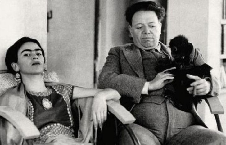 Frida Kahlo y Diego Rivera.&nbsp;