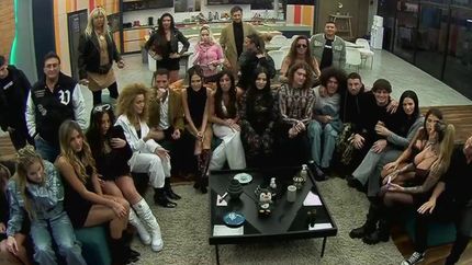 Todos los participantes en la casa de Gran Hermano.