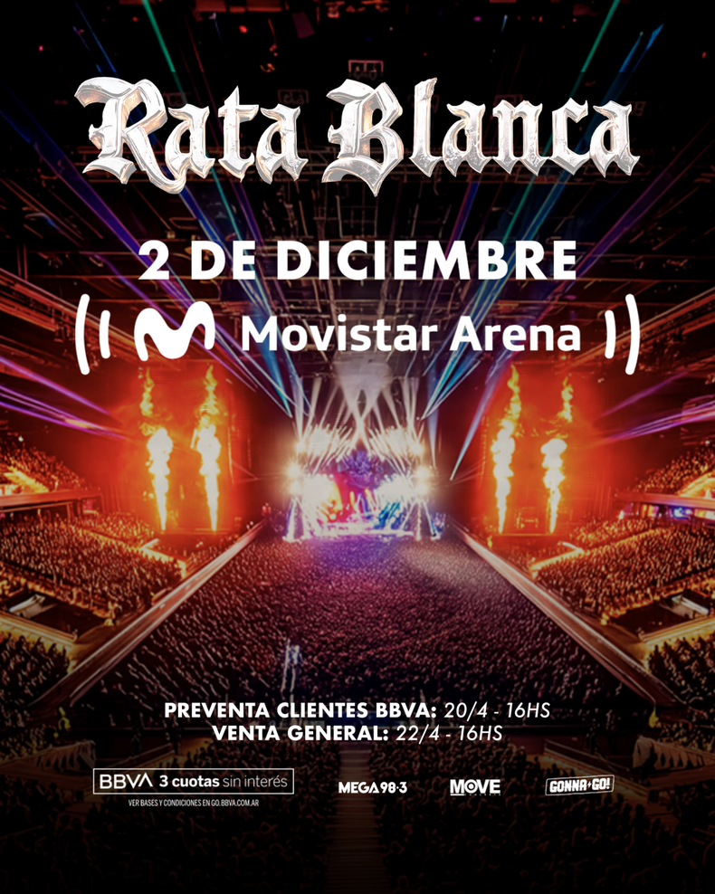 Rata Blanca vuelve al Movistar Arena. 