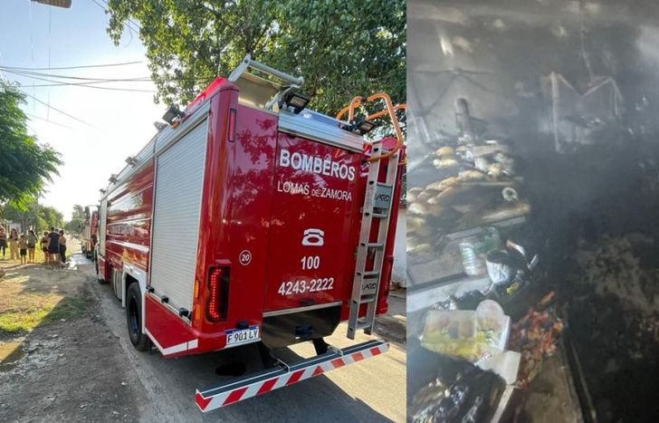 Los Bomberos de Lomas intervinieron en el lugar.