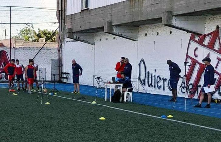 Los jugadores trabajaron la parte física.