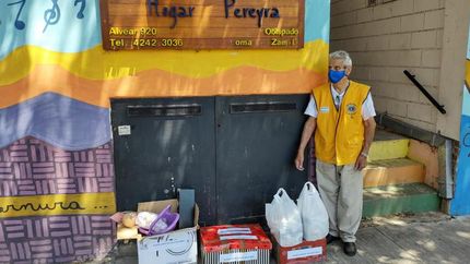 El Club de Leones y una nueva ayuda al Hogar Pereyra.