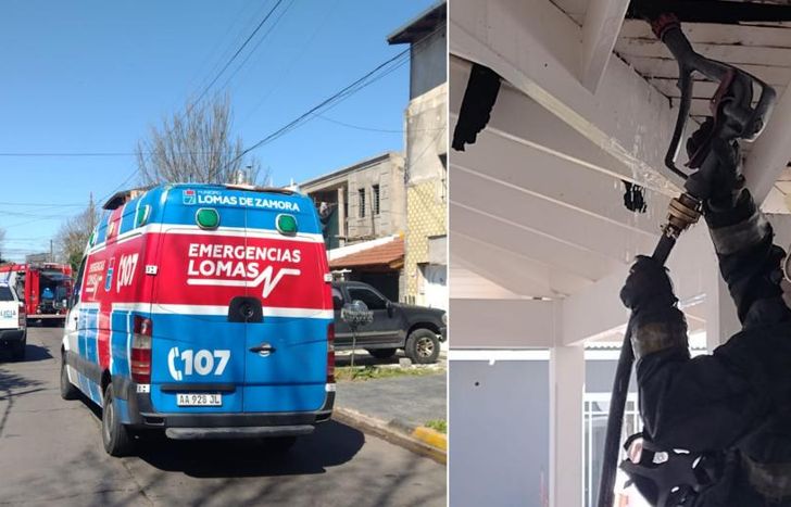 Un accidente generó preocupación en Lomas.