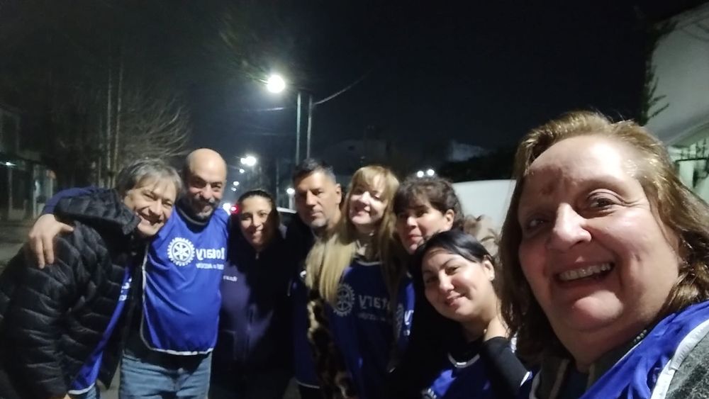 Los miembros del Rotary Turdera se unieron a una iniciativa internacional.&nbsp;