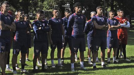 El plantel de Los Andes trabaja hace una semana al mando de Ruiz. El plantel de Los Andes trabaja hace una semana al mando de Ruiz.