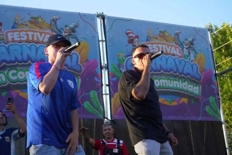 Fiorito Family, El Brotha y Los del Fuego brindaron sus shows musicales. 