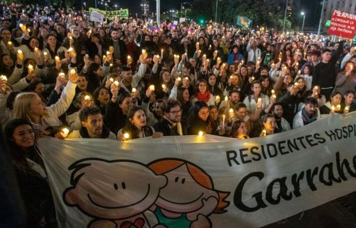 El reclamo salarial tuvo visibilidad nacional.