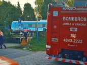 Operativo en el lugar de la tragedia.