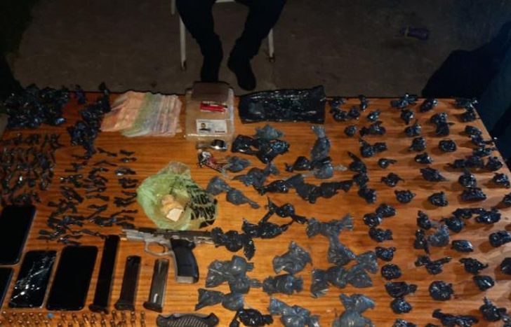 Parte de lo incautado.