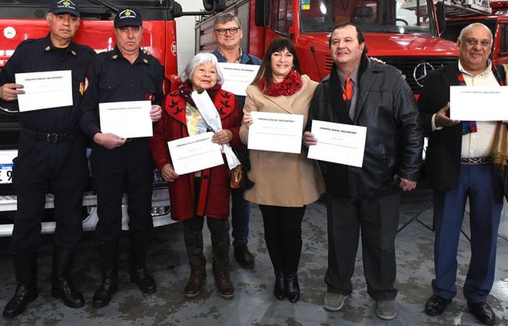 Los vecinos fueron reconocidos con el Premio Nazareno por su espíritu de amistad.