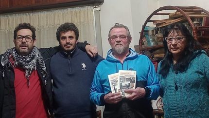 Los autores del libro Temperley tiene historia, texto que salió a la luz en 2022.