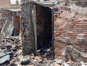 El incendio ocurrido en Parque Barón destruyó la casa casi por completo.