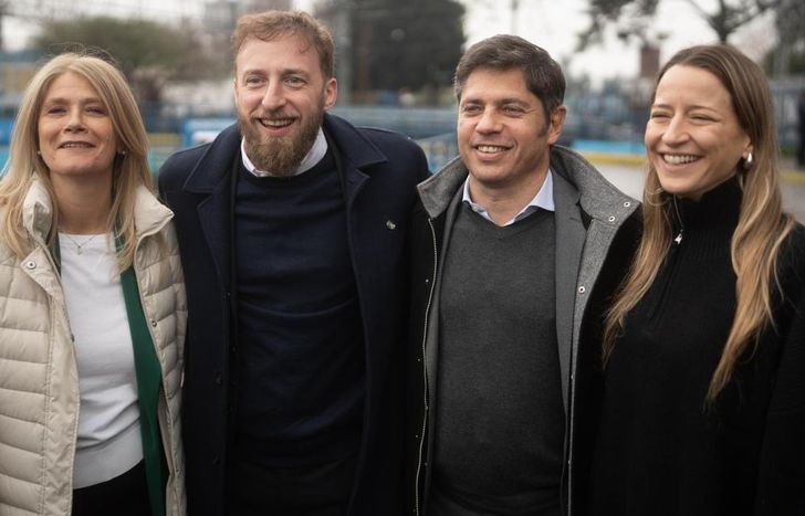 Federico Otermín recibió en Lomas a Axel Kicillof y a Verónica Magario.