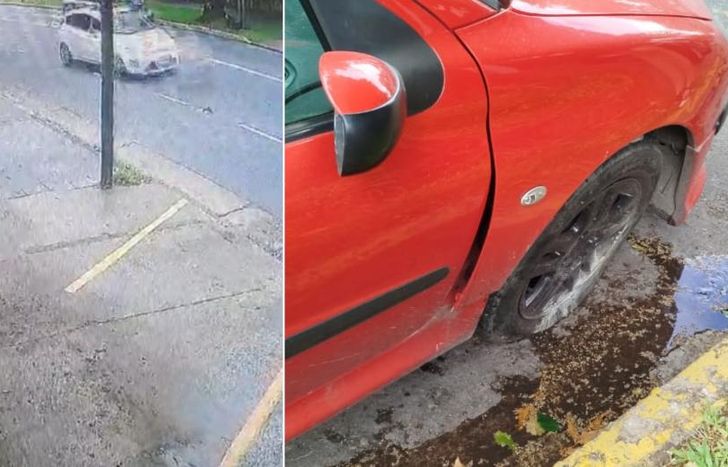 Buscan al automovilista que provocó el choque en Banfield.