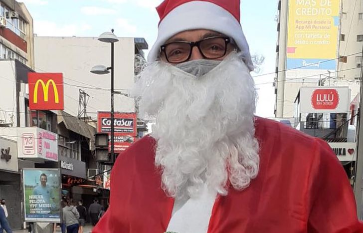 Darío Comba, el Papá Noel de Laprida.