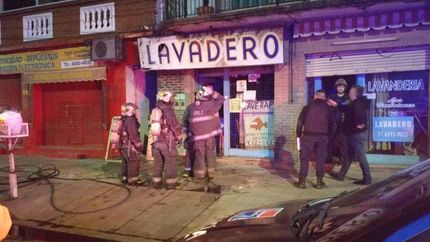 Un lavarropas del comercio terminó quemado.