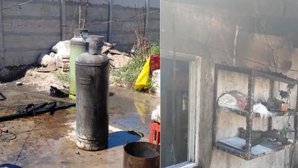 Un tubo de gas explotó y provocó importantes daños. Un tubo de gas explotó y provocó importantes daños.