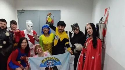 Una visita especial de los Super Héroes Solidarios que contó uno de sus integrantes de Lomas.&nbsp;