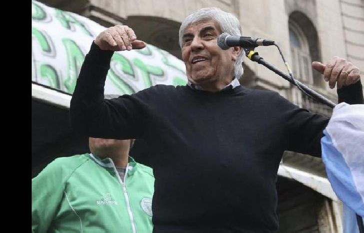 Moyano encabezó el acto de Camioneros.