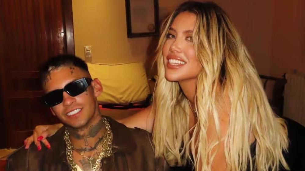 L-Gante y Wanda Nara, separados.