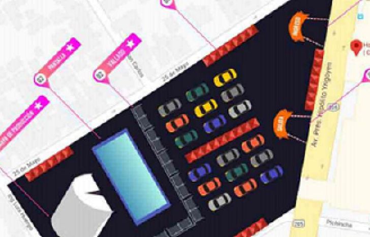 Cómo se diagrama el autocine en Temperley.