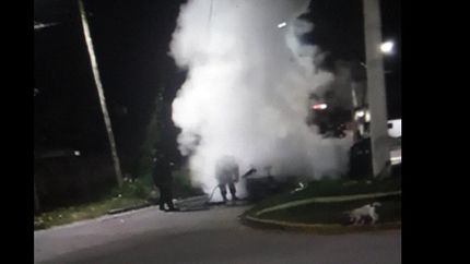 La imagen que circuló anoche en las redes sociales.