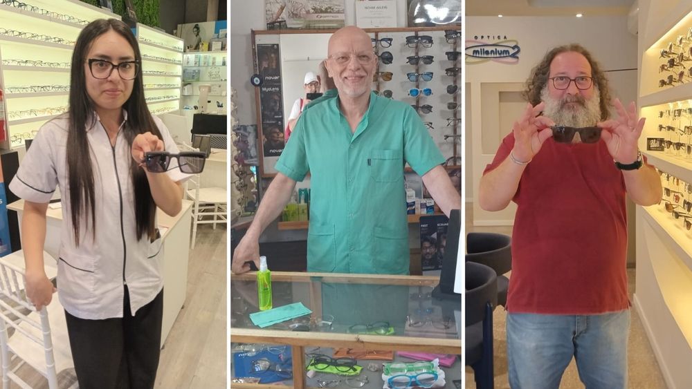 Tres ópticos que trabajan en Lomas recomendaron algunos tipos de lentes de sol. Tres ópticos que trabajan en Lomas recomendaron algunos tipos de lentes de sol.