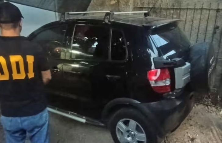 El vehículo utilizado en el doble crimen.