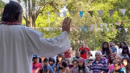 Recibieron la eucaristía del Padre Pancho.