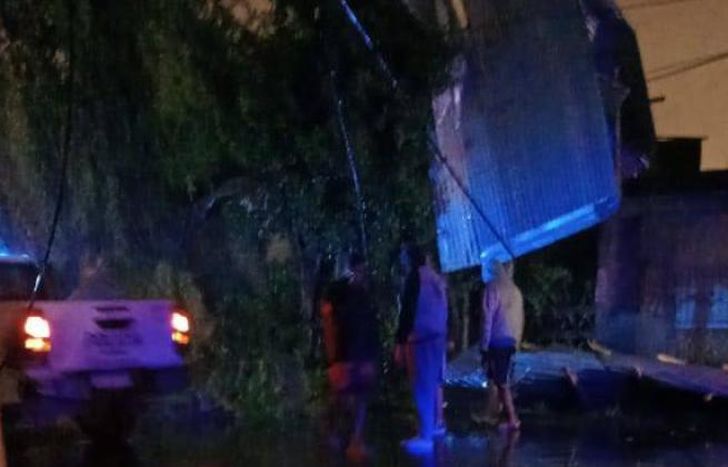 Los destrozos del temporal.