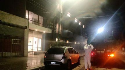 Los operativos de desinfección continúan en todos los barrios.
