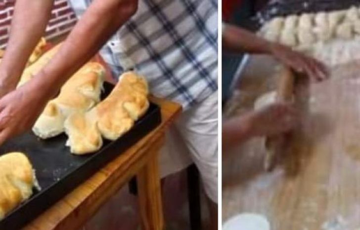 Las manos que amasan para ayudar.