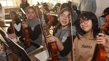 Estudian cientos de chicos.