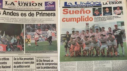 hace 25 anos los andes subia a primera: asi lo contaba la union hace 25 anos los andes subia a primera: asi lo contaba la union