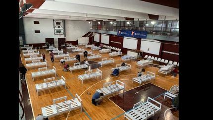 lanus armo un hospital de campana con 60 camas lanus armo un hospital de campana con 60 camas