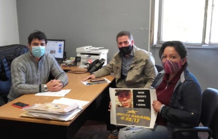 Lorena fue recibida por autoridades municipales.