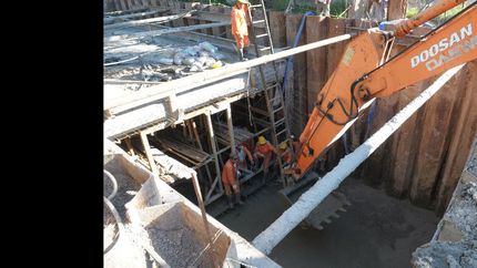 aliviador este: etapa final de una obra clave para los dias de lluvia