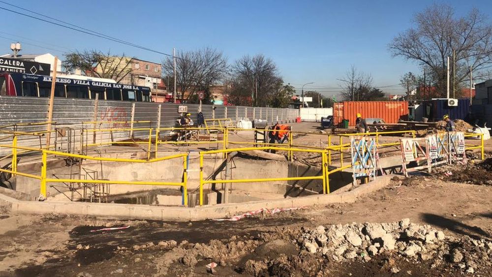 La Estación Elevadora se está construyendo sobre la Avenida Eva Perón 3996, en San José.