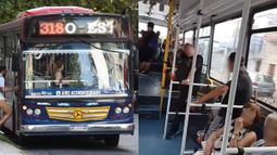 El conflicto se desató a bordo del 318.