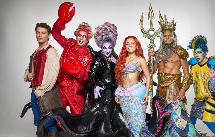 El elenco de La Sirenita.