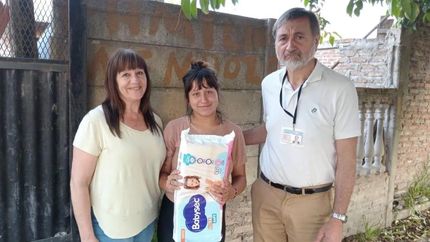 Las donaciones son destinadas a vecinas de Lomas.