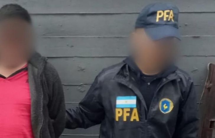 El prófugo, detenido por la PFA.