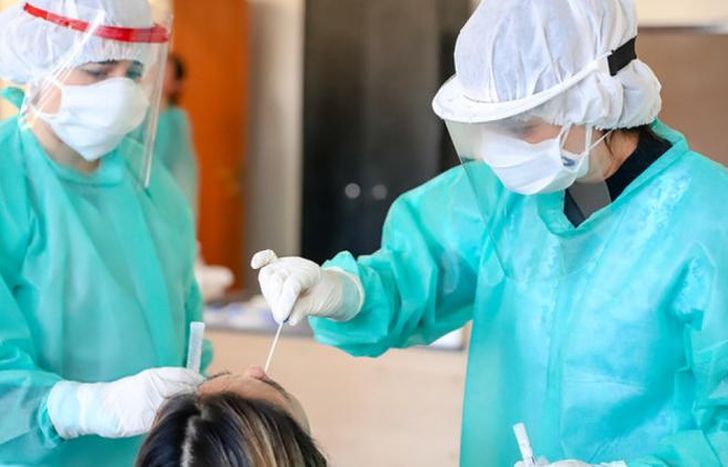 El 16,62% de los hisopados dieron positivo.