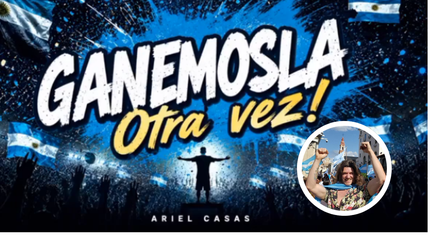 El lomense Ariel Casas escribió la canción Ganémosla otra vez.
