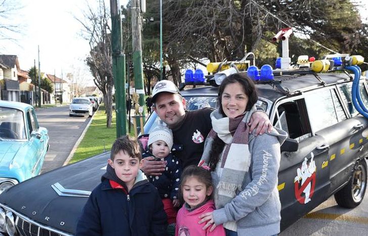 La familia Cazafantasmas. Diego pudo cumplir el sueño que tenía de chico.