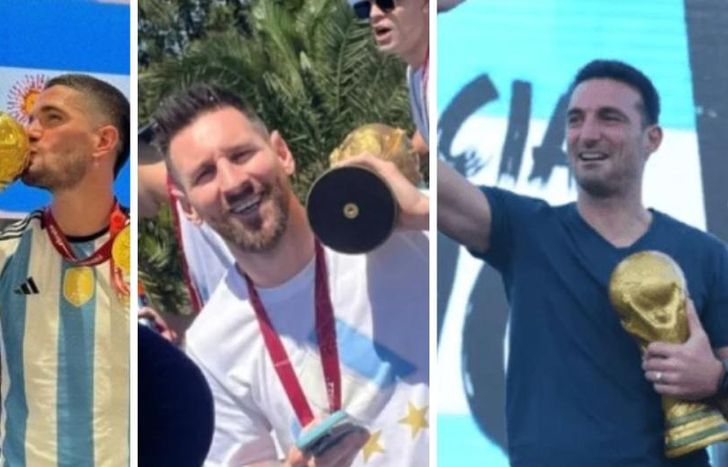 Las distintas copas del mundo que aparecieron desde el domingo.